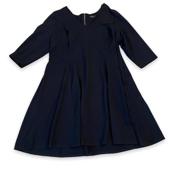 Lane Bryant Black Midi Tunic Skater Flowy Thick Warm Dress - Picture 4 of 7